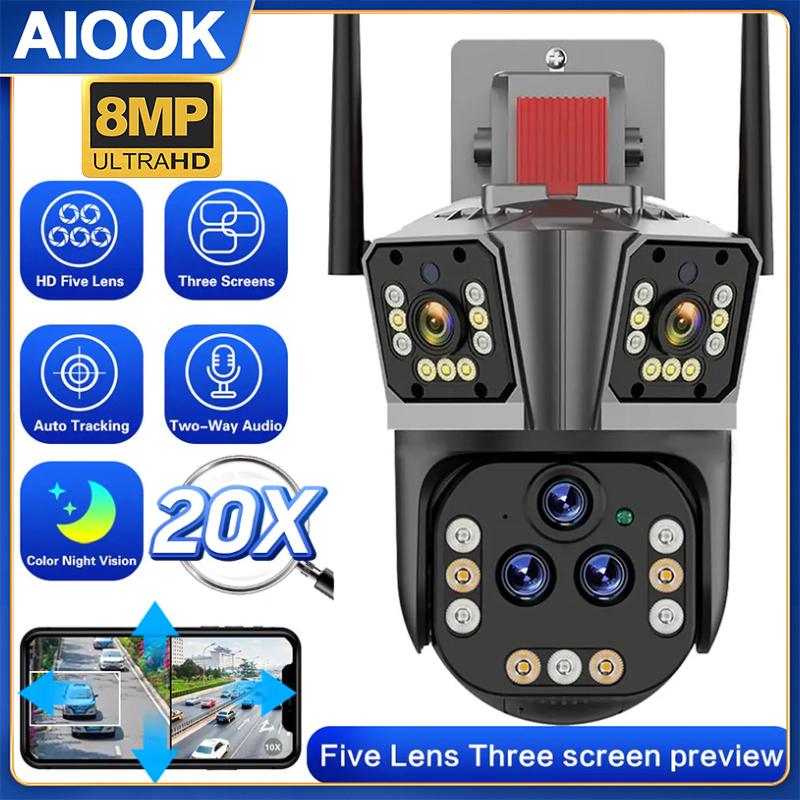 AIOOK 20-кратный оптический зум уличная камера безопасности HD 8MP WIFI CCTV полноцветное ночное видение двусторонний домофон IP66 водонепроницаемый PTZ удаленный просмотр IPC360
AIOOK 20-кратный оптический зум уличная камера безопасности HD 8MP WIFI CCTV полноцветное ночное видение двусторонний домофон IP66 водонепроницаемый PTZ удаленный просмотр IPC360