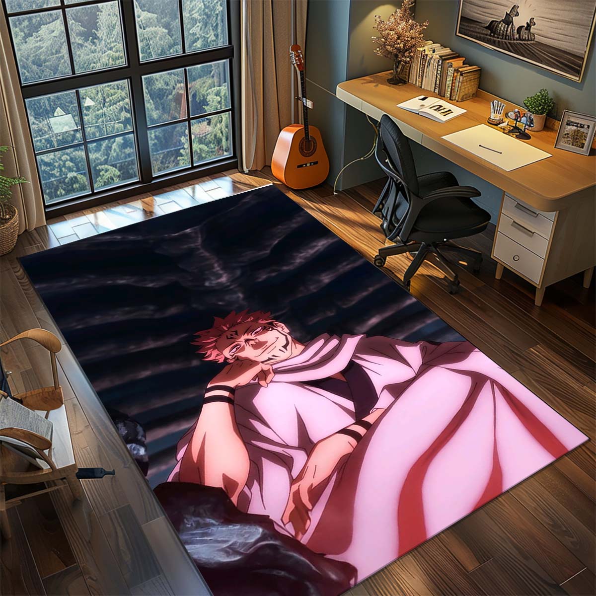 Jujutsu Kaisen Polyester Area Carpet Non Slip Rug Anime Floor Mat Living Room Bedroom Decor -QJY 60x90cm
Jujutsu Kaisen Polyester Area Carpet Non Slip Rug Anime Floor Mat Living Room Bedroom Decor -QJY 60x90cm