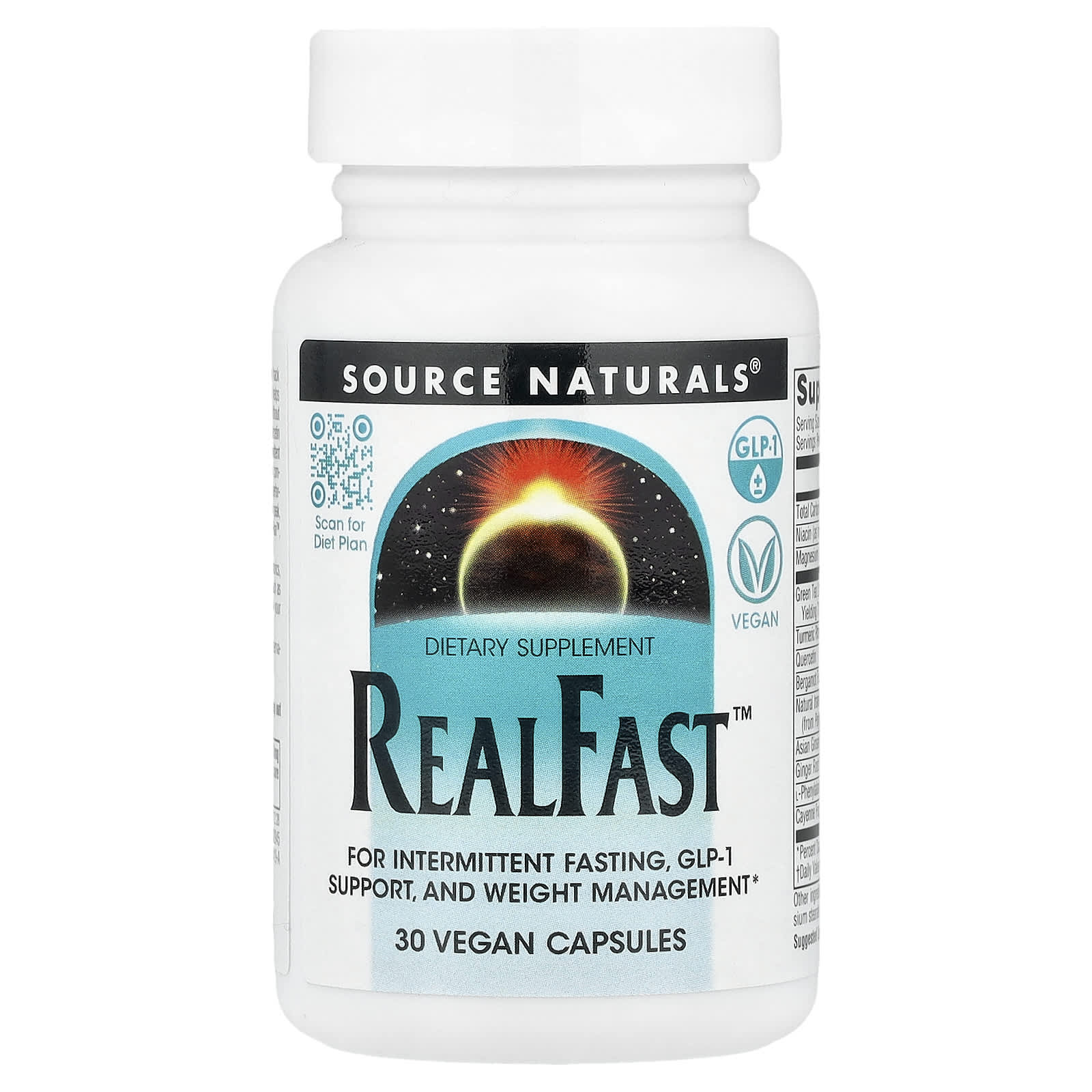 Source Naturals, RealFast™, 30 Veggie Capsules
Source Naturals, RealFast™, 30 Veggie Capsules