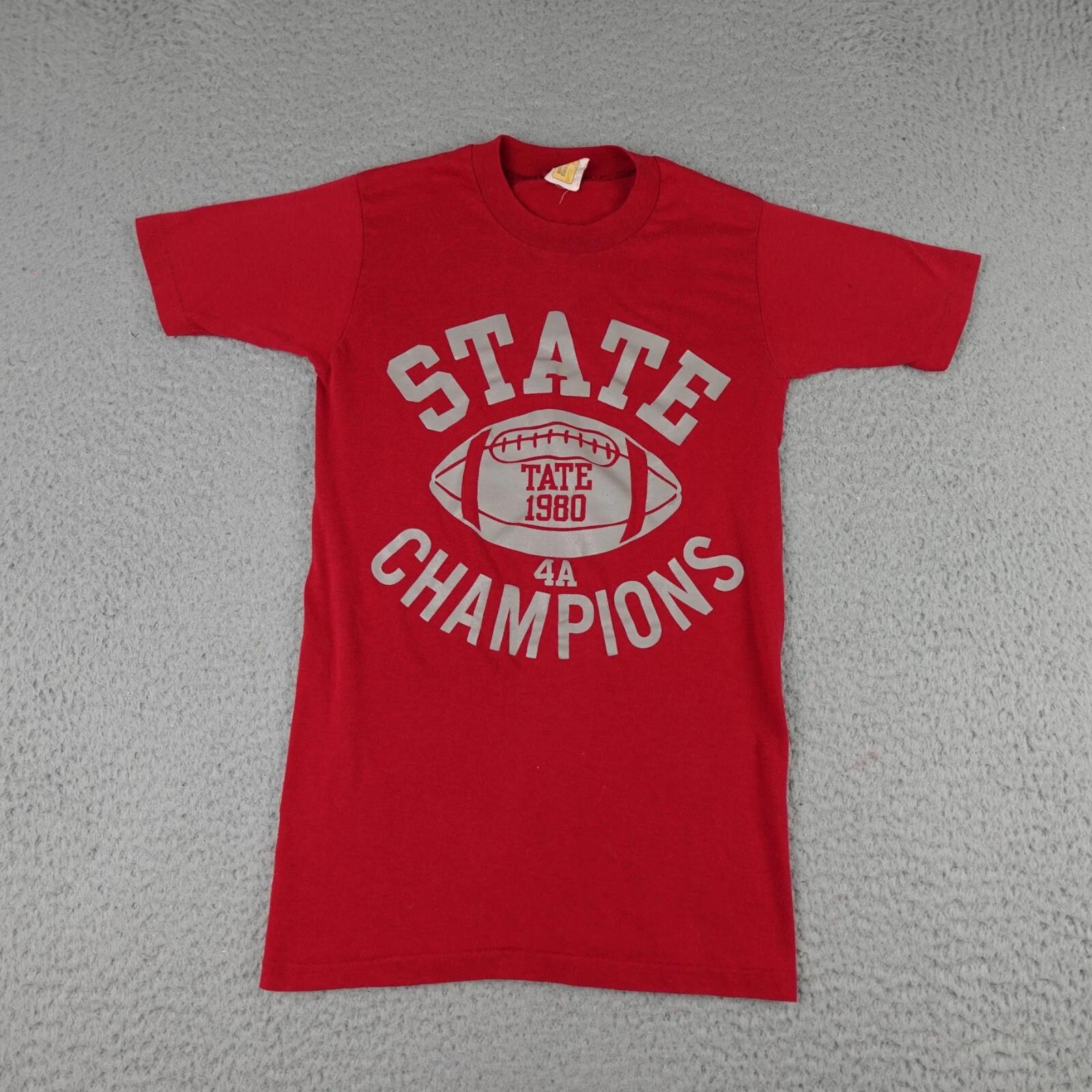 Vintage Tate High School Shirt Mens Small Red 1980 State Champions Florida 2XL
Vintage Tate High School Shirt Mens Small Red 1980 State Champions Florida 2XL