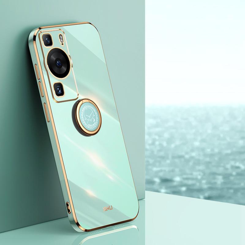 XINLI For Huawei P60 Electroplating Phone Case Ring Kickstand Soft TPU Phone Cover Cyan
XINLI For Huawei P60 Electroplating Phone Case Ring Kickstand Soft TPU Phone Cover Cyan