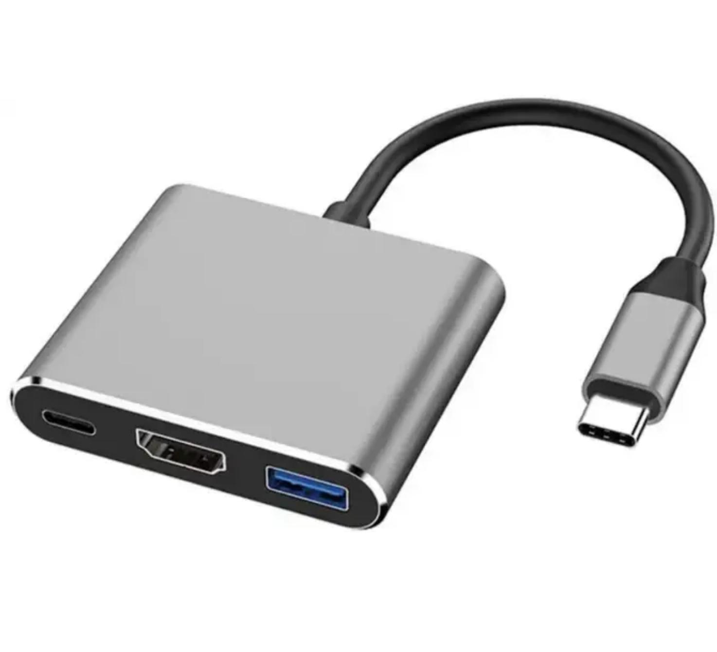 Перехідник SUNROZ хаб 4K USB Type-C - USB 3.0/HDMI/Type-C для MacBook Apple Samsung Asus HP, Grey (A48676)
Перехідник SUNROZ хаб 4K USB Type-C - USB 3.0/HDMI/Type-C для MacBook Apple Samsung Asus HP, Grey (A48676)