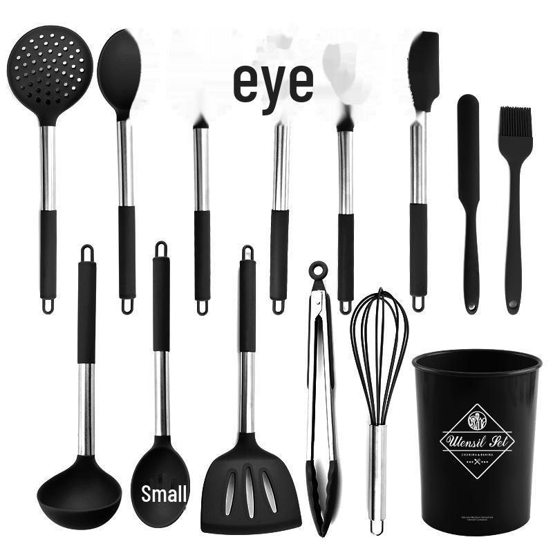 Набор кухонных принадлежностей из силикона, 13 предметов: Лопатки и ложки для готовки и выпечки с ведром для хранения
Набор кухонных принадлежностей из силикона, 13 предметов: Лопатки и ложки для готовки и выпечки с ведром для хранения
