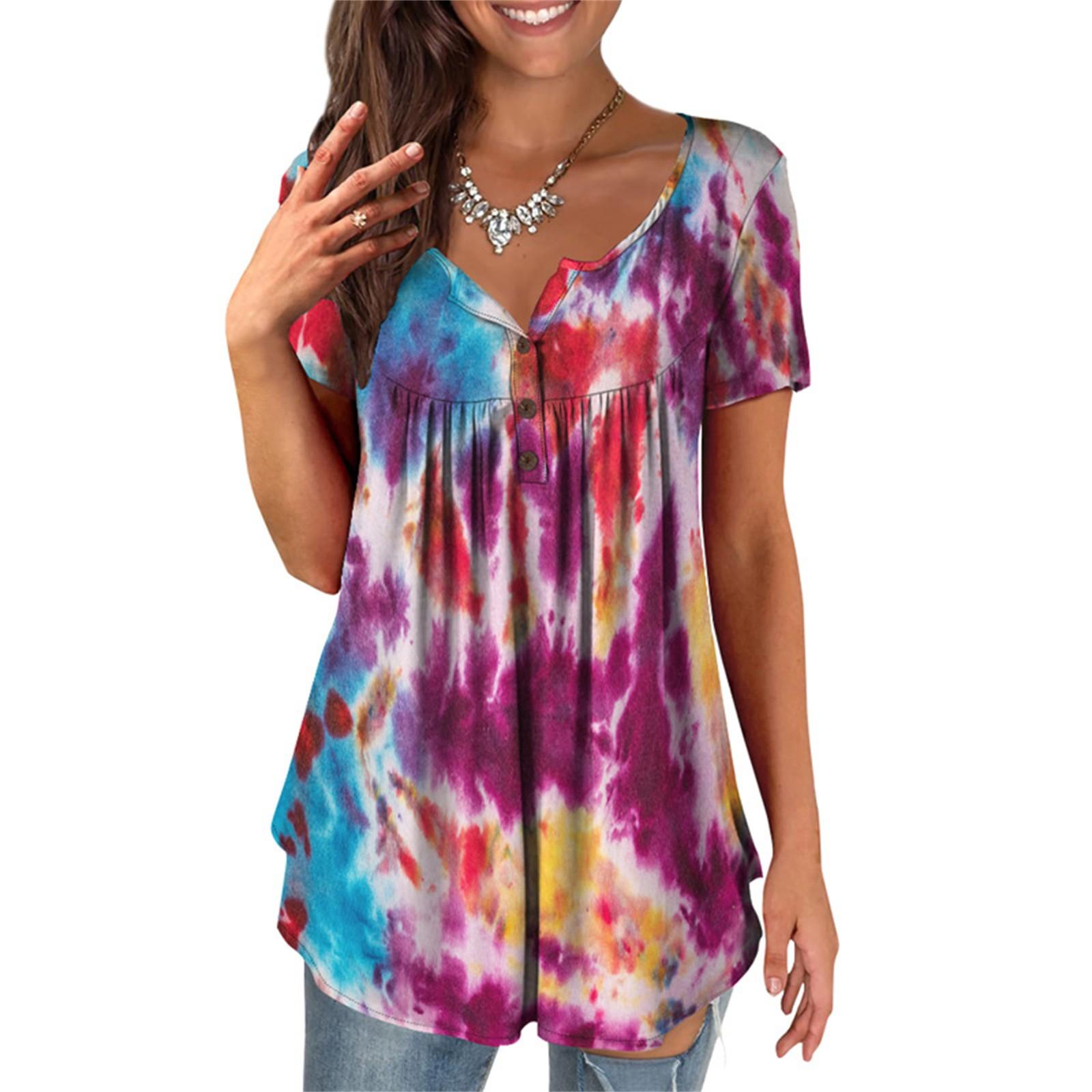 Women s Short Sleeve Shirts Ruffle Tops Loose Tops Casual Oversized Tops Pleated Tops Button Down Casual Summer Leopard Print Tops XXL небо синє кольору
Women s Short Sleeve Shirts Ruffle Tops Loose Tops Casual Oversized Tops Pleated Tops Button Down Casual Summer Leopard Print Tops XXL небо синє кольору