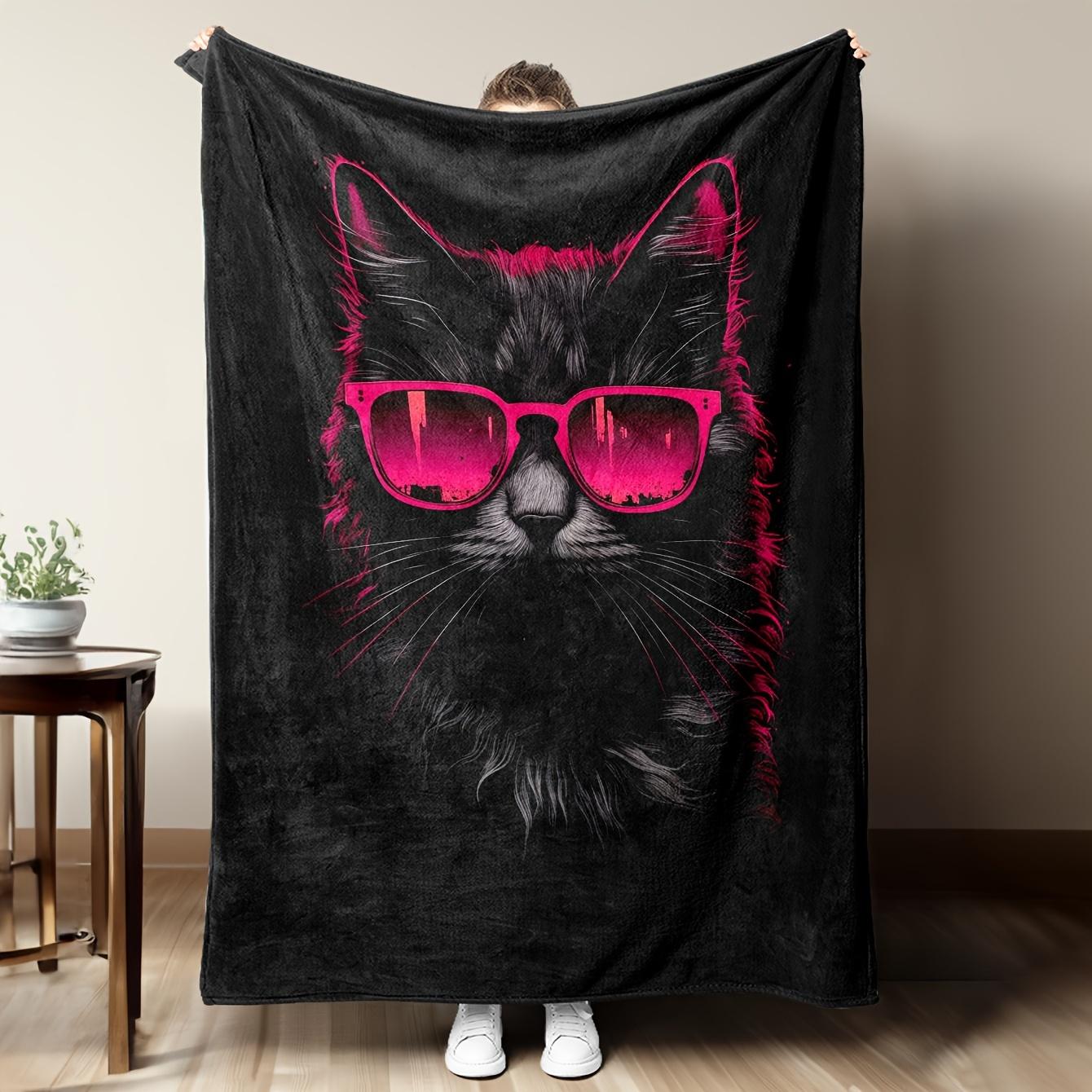 Fashion eyeglasses with cat patterns Flannel printed blanket suitable for all seasons suitable for living office sofa and travel 75x90cm28x39in
Fashion eyeglasses with cat patterns Flannel printed blanket suitable for all seasons suitable for living office sofa and travel 75x90cm28x39in