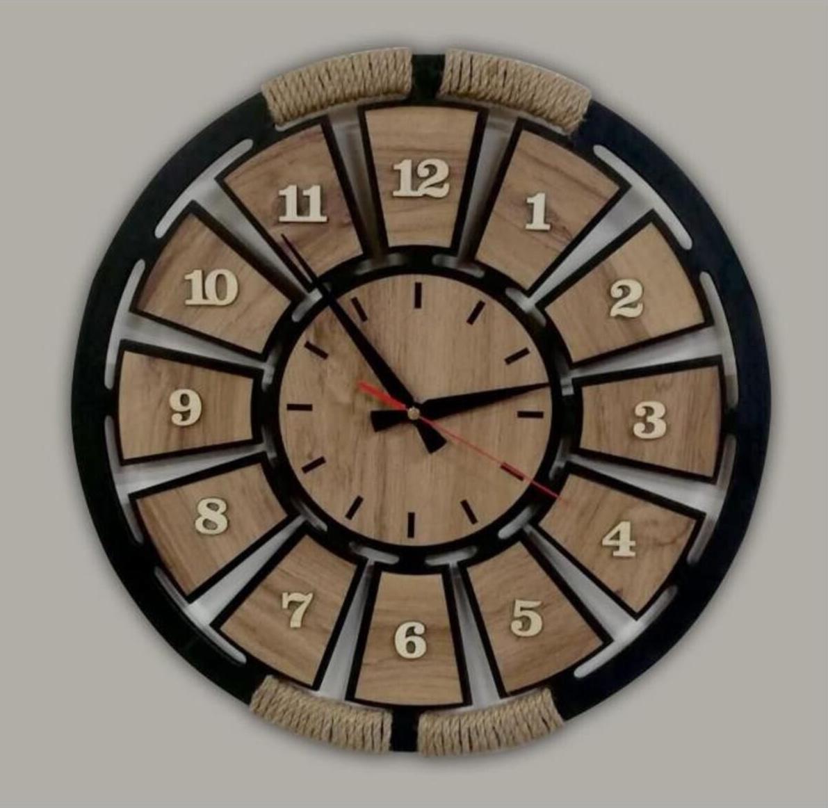 Wooden Rope Decorative Wall Clock Home Decoration Standart чорний
Wooden Rope Decorative Wall Clock Home Decoration Standart чорний