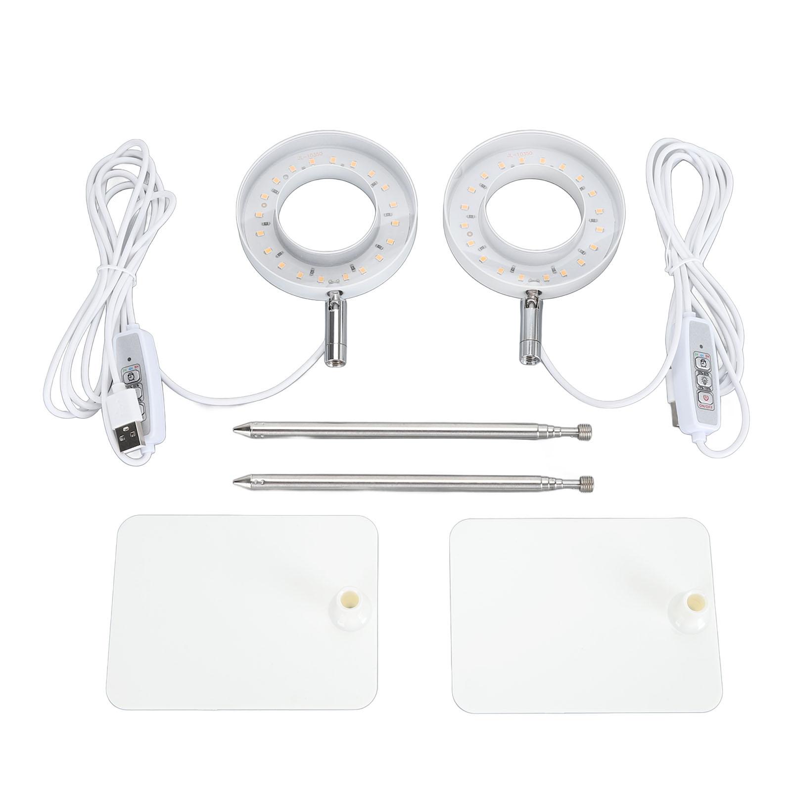 2 Sets Plant Grow Light Full Spectrum Height Adjustable Detachable Base 4 Level Brightness Dimming
2 Sets Plant Grow Light Full Spectrum Height Adjustable Detachable Base 4 Level Brightness Dimming
