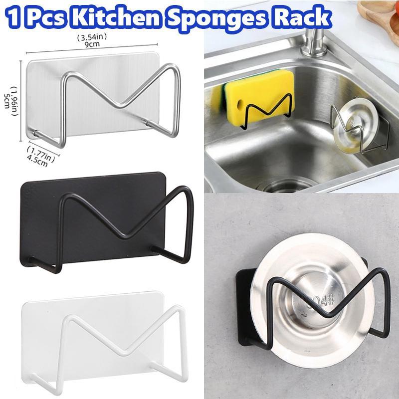1 Pcs Stainless Steel Sink Sponges Holder Kitchen Self Adhesive Drain Drying Shelf Kitchen Accessories срібний
1 Pcs Stainless Steel Sink Sponges Holder Kitchen Self Adhesive Drain Drying Shelf Kitchen Accessories срібний