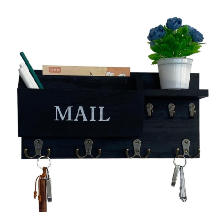 Handcrafted Wooden Wall Hanging Mail Key Shelf With Storage Pockets And Hooks Wall Mounted Letter Holder
Handcrafted Wooden Wall Hanging Mail Key Shelf With Storage Pockets And Hooks Wall Mounted Letter Holder