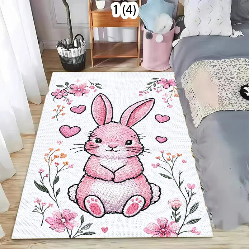 Cute Rabbit Pattern Carpet Cartoon Animal Area Rug Soft Non-slip Floor Mat Sweet Girl Style Room Decor for Bedroom Living Room 40X60cm
Cute Rabbit Pattern Carpet Cartoon Animal Area Rug Soft Non-slip Floor Mat Sweet Girl Style Room Decor for Bedroom Living Room 40X60cm