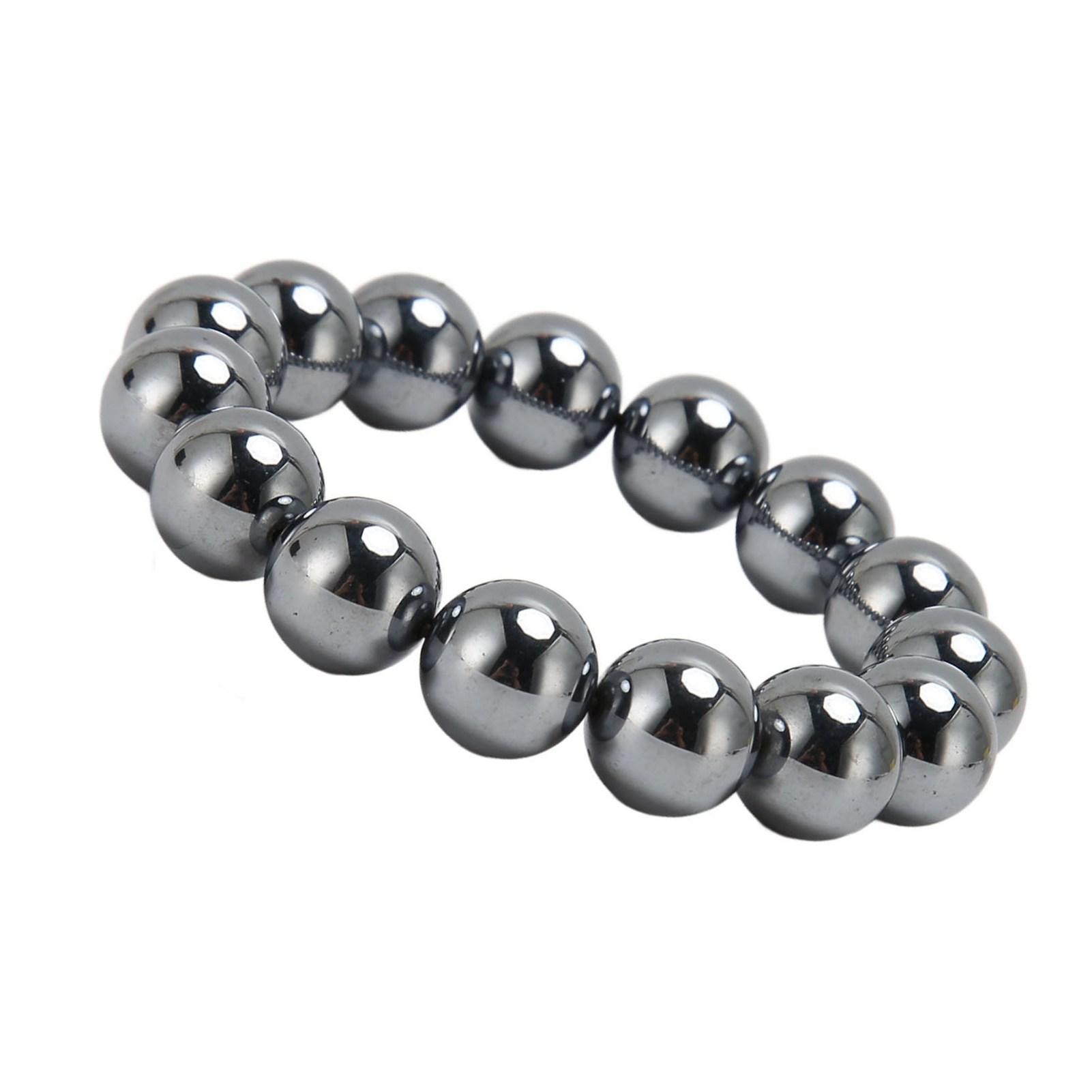 14mm Terahertz Stone Bracelet Promote Circulation Round Beads Chian Bracelet for Women Men
14mm Terahertz Stone Bracelet Promote Circulation Round Beads Chian Bracelet for Women Men