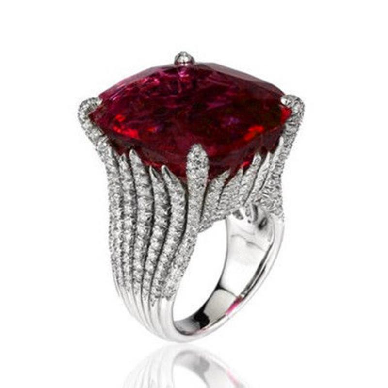 Huitan Gorgeous Square Dark Red Cubic Zirconia Rings for Women Wedding Engagement Hyperbole Noble Female Rings Fashion Zircon 5
Huitan Gorgeous Square Dark Red Cubic Zirconia Rings for Women Wedding Engagement Hyperbole Noble Female Rings Fashion Zircon 5