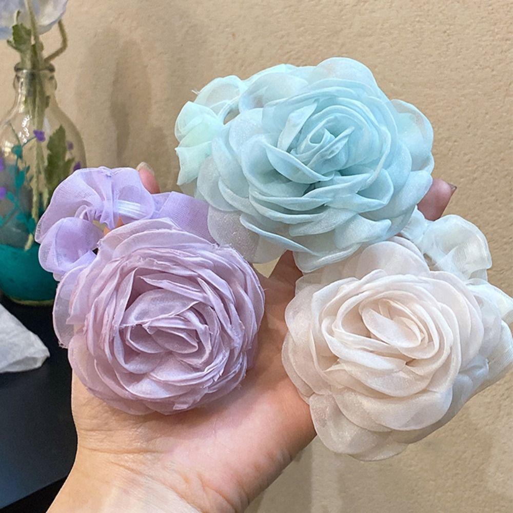 Ponytail Holder Rose Hair Rope Hair Tie Elastic Hair Band Personality Mesh Flower Hair Band Female синій
Ponytail Holder Rose Hair Rope Hair Tie Elastic Hair Band Personality Mesh Flower Hair Band Female синій