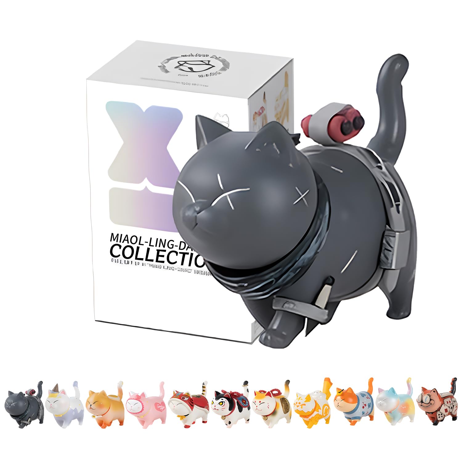 Серия игрушек Neko Ling Collection, фигурка кошки, набор игрушек, набор мини-фигурок, персонажей кошек, аксессуары для вечеринок на день рождения, милая фигурка
Серия игрушек Neko Ling Collection, фигурка кошки, набор игрушек, набор мини-фигурок, персонажей кошек, аксессуары для вечеринок на день рождения, милая фигурка