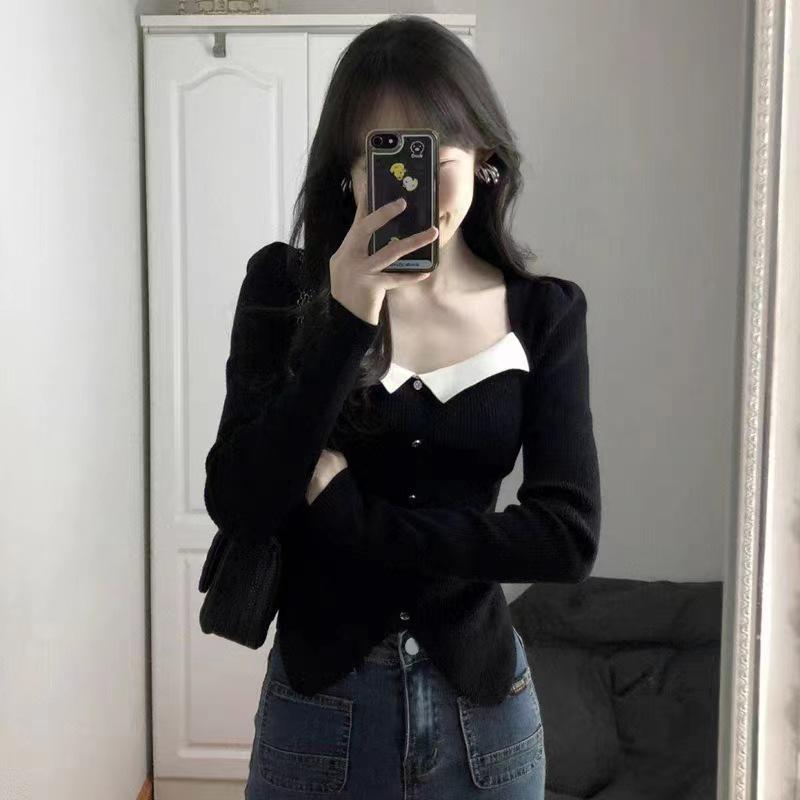 Plus Size French Square Neck Puff Sleeve Knitted Sweater for Women - Slim Fit Autumn/Winter Top XL (120-135 kg) чорний
Plus Size French Square Neck Puff Sleeve Knitted Sweater for Women - Slim Fit Autumn/Winter Top XL (120-135 kg) чорний