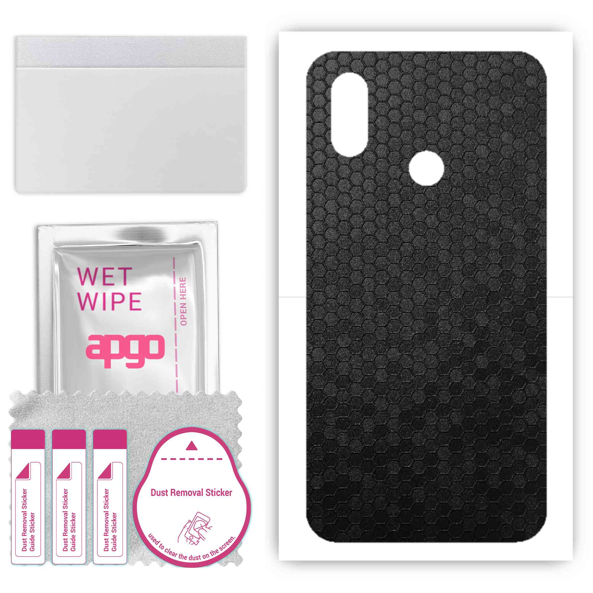 Apgo Protective Skin Sticker для задньої панелі, сумісної з Xiaomi Mi 8, Wrap Film, Foil, Vinyl - Pattern Black Honeycomb
Apgo Protective Skin Sticker для задньої панелі, сумісної з Xiaomi Mi 8, Wrap Film, Foil, Vinyl - Pattern Black Honeycomb