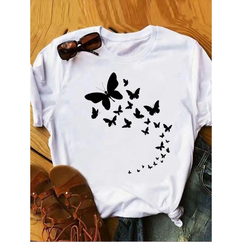 Fashion Love Heart Butterfly Trend Summer Clothes Womens Clothing Ladies Print Fashion Tshirts Short Sleeve FeUnisex Graphic Tee 4XL
Fashion Love Heart Butterfly Trend Summer Clothes Womens Clothing Ladies Print Fashion Tshirts Short Sleeve FeUnisex Graphic Tee 4XL