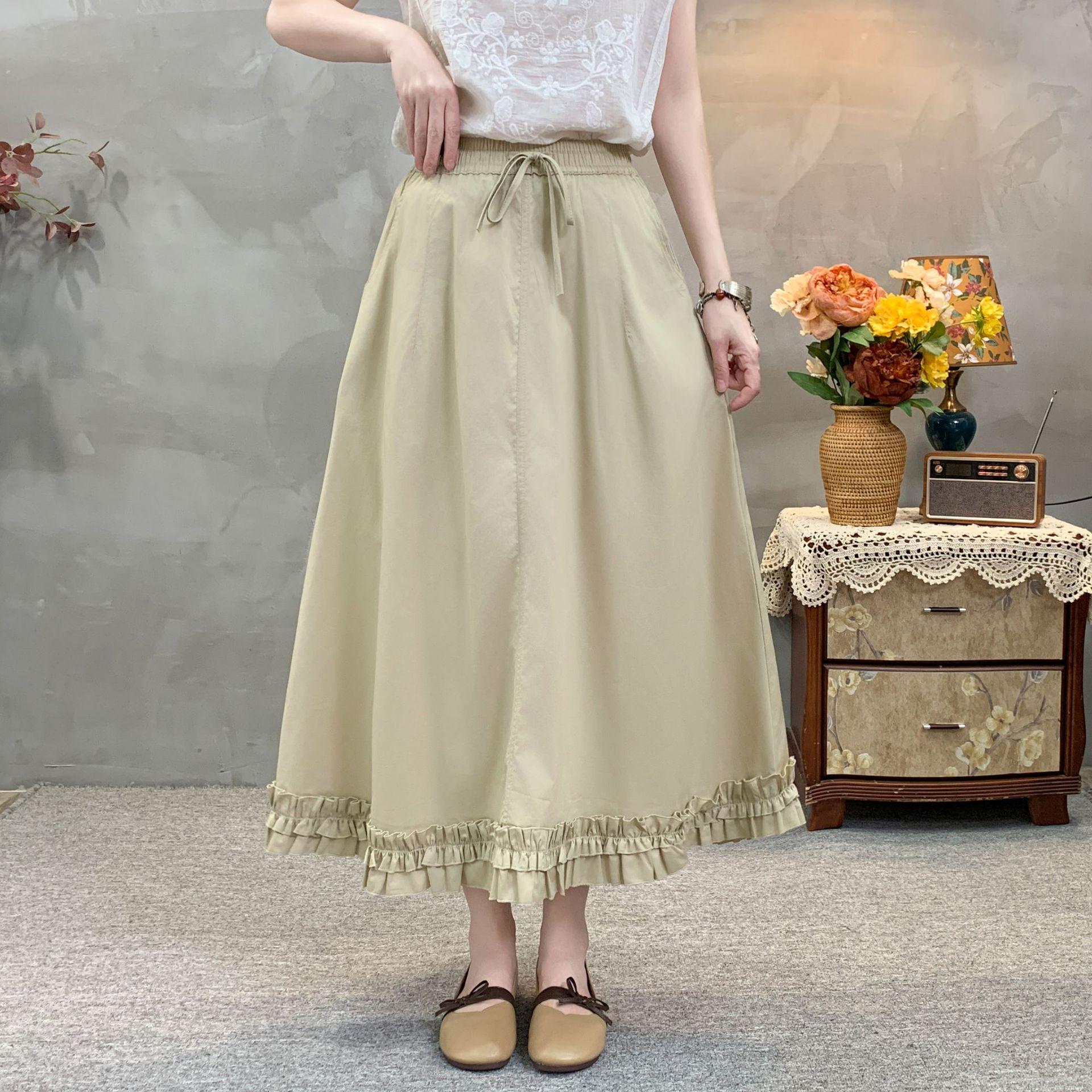 Summer 2025 European A-Line Midi Skirt with Ruffle Edge Extra Large хаки
Summer 2025 European A-Line Midi Skirt with Ruffle Edge Extra Large хаки
