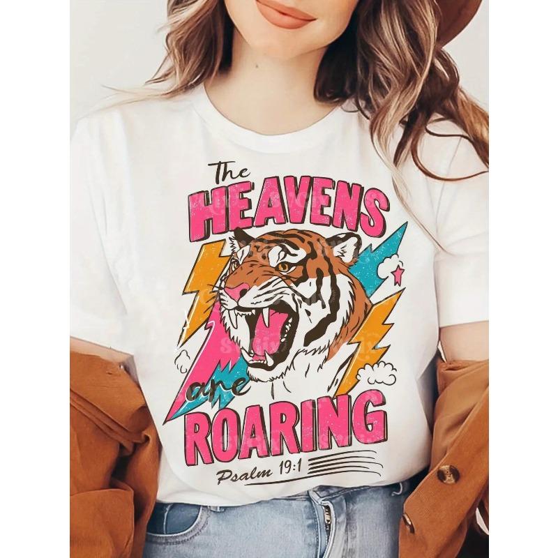 Women s White Round Neck T-Shirt with Of Judah & Psalm Erse Print Spring Summer Fall Wear, Machine Washable, Psalm 19:1 Inspired Design 4XL
Women s White Round Neck T-Shirt with Of Judah & Psalm Erse Print Spring Summer Fall Wear, Machine Washable, Psalm 19:1 Inspired Design 4XL