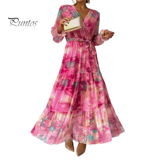 Женское вечернее платье в стиле пэчворк с V-образным вырезом на шнуровке на талии в богемном стиле с рукавами-фонариками плиссированное шифоновое платье макси с красочным принтом трапециевидной формы с большим подолом 2XL розы красного
Женское вечернее платье в стиле пэчворк с V-образным вырезом на шнуровке на талии в богемном стиле с рукавами-фонариками плиссированное шифоновое платье макси с красочным принтом трапециевидной формы с большим подолом 2XL розы красного