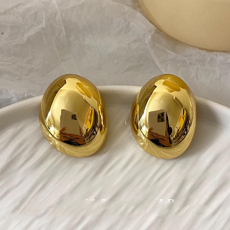 BF CLUB 925 Sterling Silver Earrings For Women Trendy Simple Gold Oval Shape Earring Jewelry Prevent Allergy Party Accessories
BF CLUB 925 Sterling Silver Earrings For Women Trendy Simple Gold Oval Shape Earring Jewelry Prevent Allergy Party Accessories