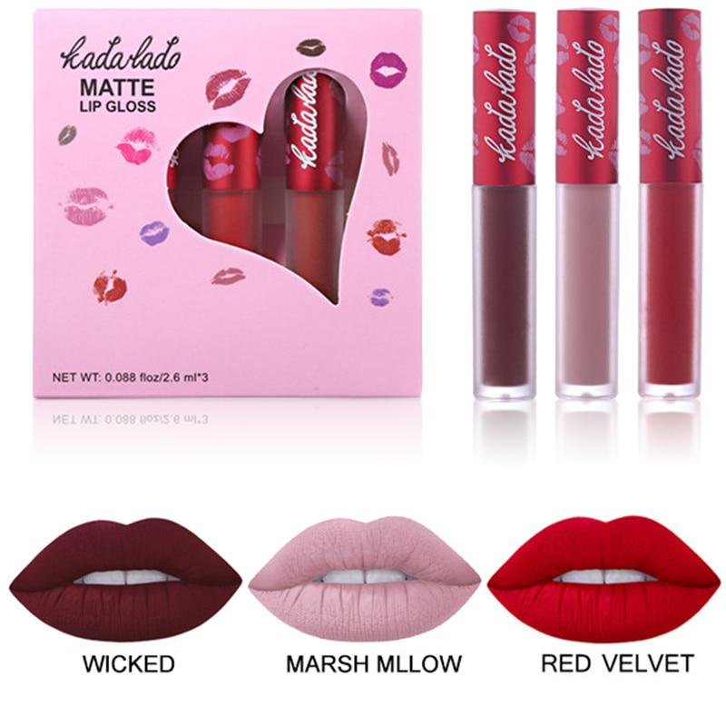 Buy Pcs Set Nude Matte Liquid Lipstick Set Waterproof Velvet Lip Gloss