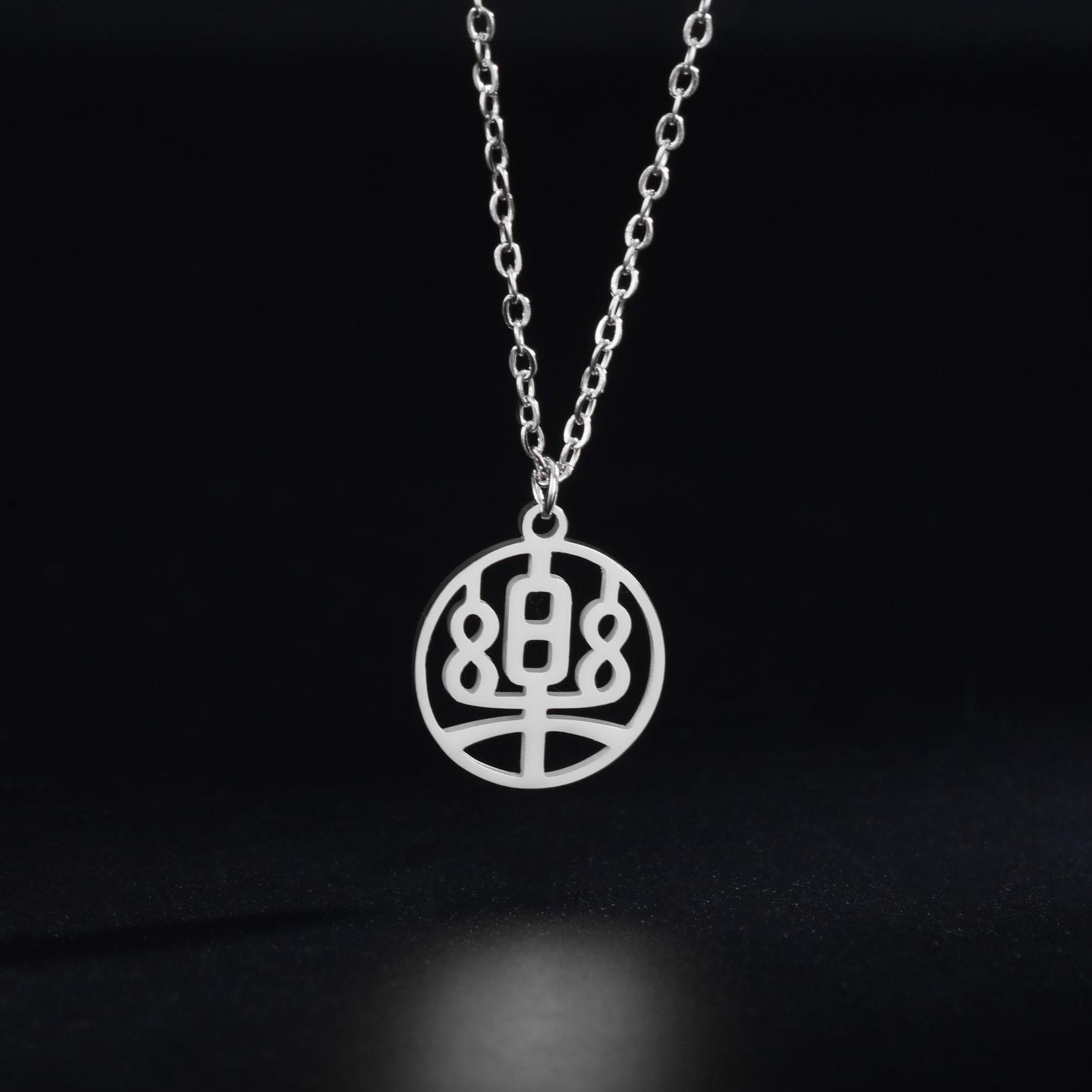 LIKGREAT Chinese Character Kanji Pendant Necklace Stainless Steel Fortune Rabbit Lucky Wealth Amulet Women Men Choker Jewelry
LIKGREAT Chinese Character Kanji Pendant Necklace Stainless Steel Fortune Rabbit Lucky Wealth Amulet Women Men Choker Jewelry