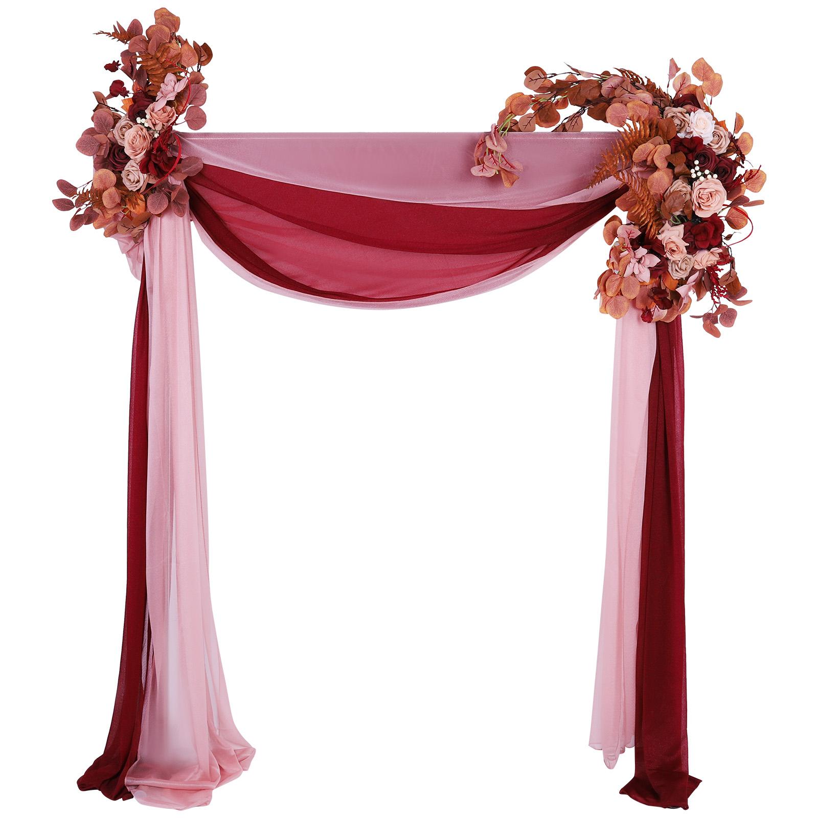 Pack of 4 Artificial Arch Flowers Swag with Sheer Drapes Wedding Arch Flowers Kit for Wedding Decor Reception Backdrop 50x40x46cm розовый
Pack of 4 Artificial Arch Flowers Swag with Sheer Drapes Wedding Arch Flowers Kit for Wedding Decor Reception Backdrop 50x40x46cm розовый