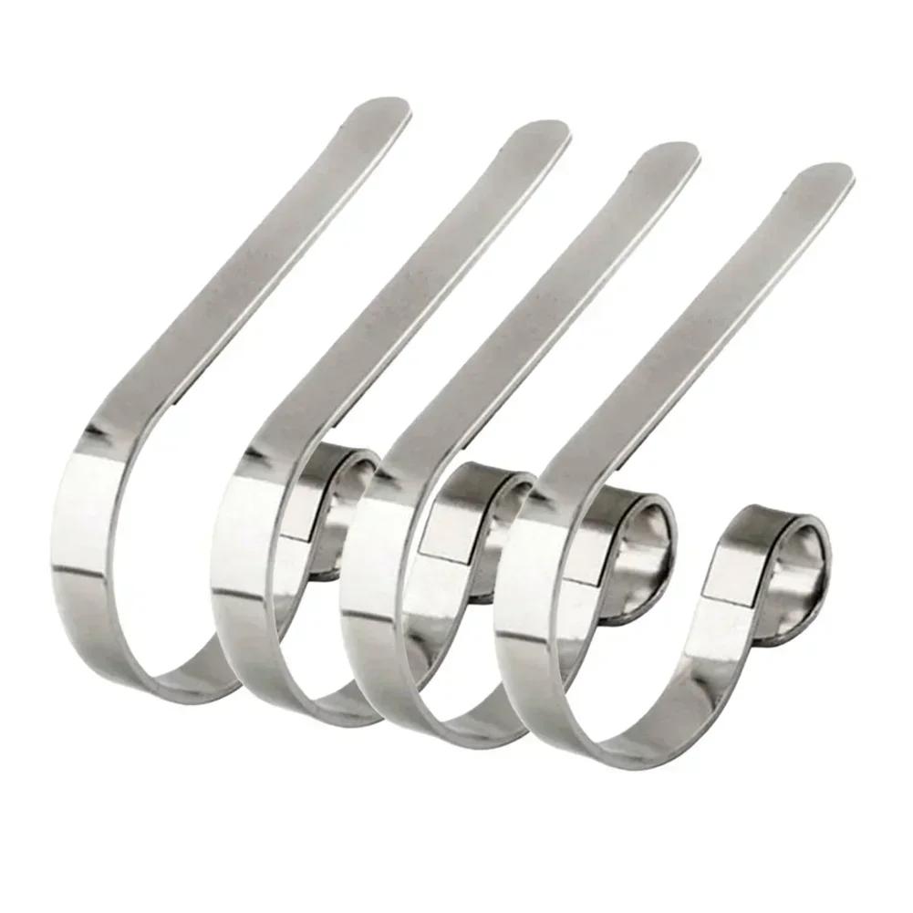 4 Pieces Metal Stocking Hooks For Fireplace Mantels Non Slip Pads Secure Hanging Support For Stockings And Holiday Decor срібний
4 Pieces Metal Stocking Hooks For Fireplace Mantels Non Slip Pads Secure Hanging Support For Stockings And Holiday Decor срібний