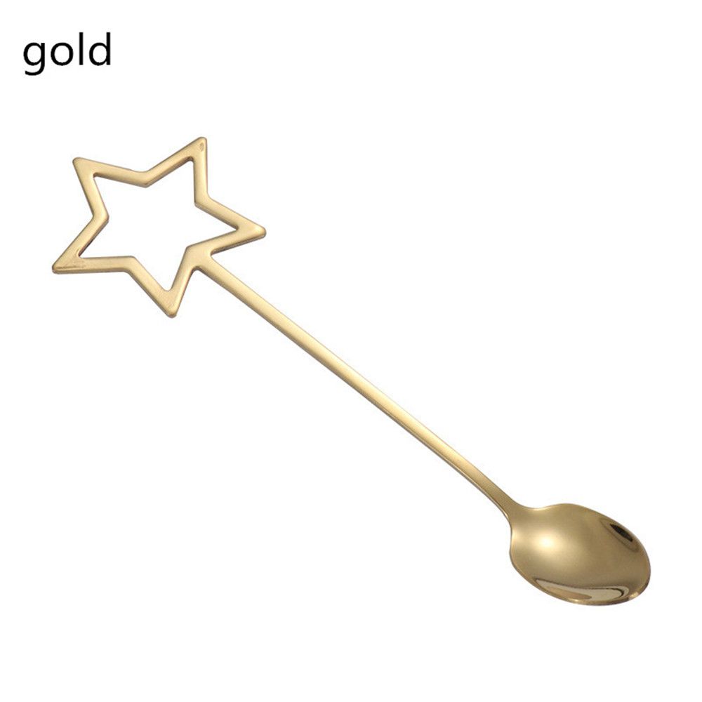 Creative Ice Spoon Stirring Teaspoon Stainless Steel Star Coffee Spoon Milk Tea Stirrer золотой
Creative Ice Spoon Stirring Teaspoon Stainless Steel Star Coffee Spoon Milk Tea Stirrer золотой