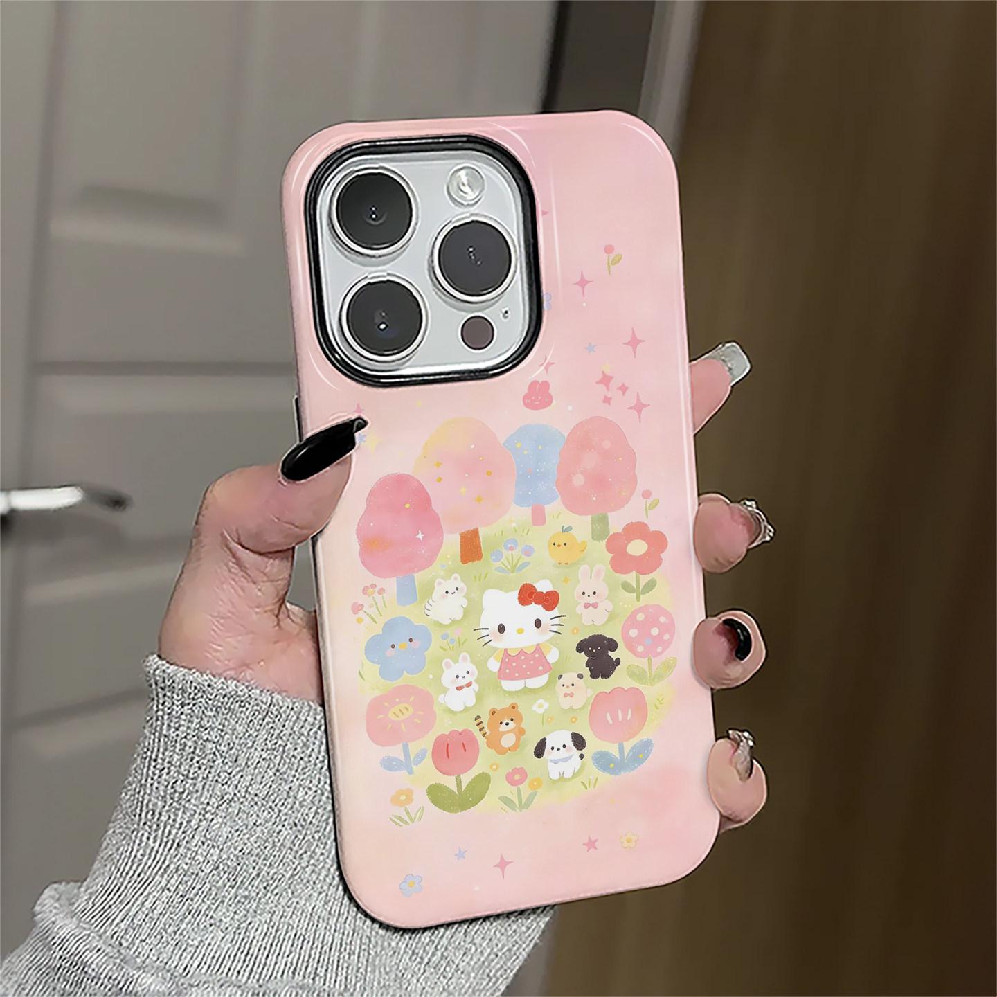 Hello Kitty Fresh Flowers Cute Cartoon Case for iPhone 14/15/16/17 Pro Max with Full Lens Coverage iPhone 7
Hello Kitty Fresh Flowers Cute Cartoon Case for iPhone 14/15/16/17 Pro Max with Full Lens Coverage iPhone 7