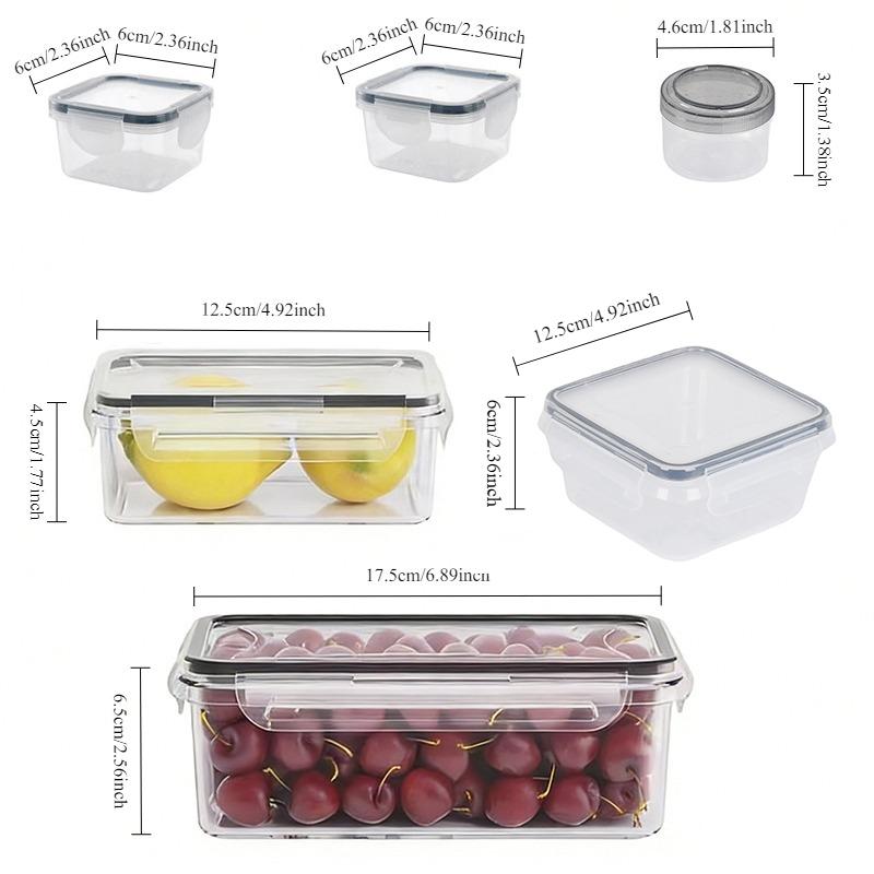 6-Piece Plastic Food Storage Containers Set, 5 Sizes Stackable Reusable for Fruits Vegetables Pasta Lunch
6-Piece Plastic Food Storage Containers Set, 5 Sizes Stackable Reusable for Fruits Vegetables Pasta Lunch