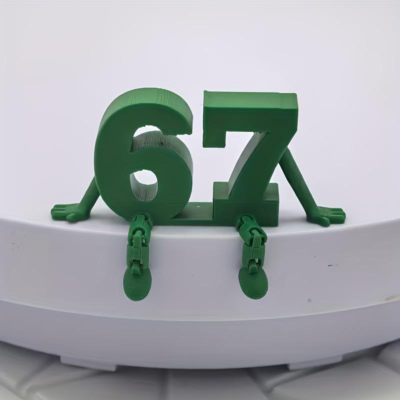 Double Six-Seven Number 67 Figurine Modern Abstract Desk Statue for Office Durable Plastic Decoration for 67th Anniversary Gift
Double Six-Seven Number 67 Figurine Modern Abstract Desk Statue for Office Durable Plastic Decoration for 67th Anniversary Gift