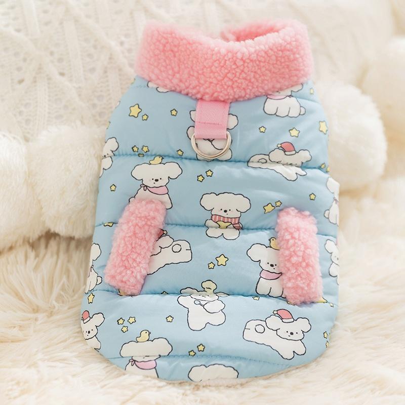 Winter Warm Dog Jacket High Collar Puppy Coat Fashion Padded Cartoon Print Pet Vest Bichon Outfits XXL синій
Winter Warm Dog Jacket High Collar Puppy Coat Fashion Padded Cartoon Print Pet Vest Bichon Outfits XXL синій