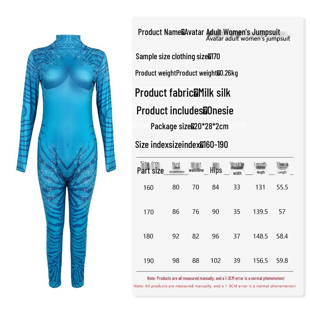 Avatar 2: The Way of Water Cosplay Jumpsuit for Kids & Adults - Role-Playing & Stage Performance Costume 190 (Adult)
Avatar 2: The Way of Water Cosplay Jumpsuit for Kids & Adults - Role-Playing & Stage Performance Costume 190 (Adult)