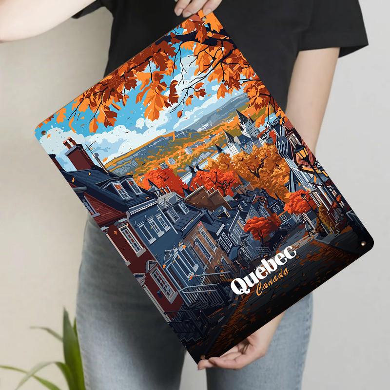 Quebec Canada Autumn Street View Metal Tin Sign Vintage Home Decor Wall Art for Living Room 20x30cm(7.8x11.8inch)
Quebec Canada Autumn Street View Metal Tin Sign Vintage Home Decor Wall Art for Living Room 20x30cm(7.8x11.8inch)
