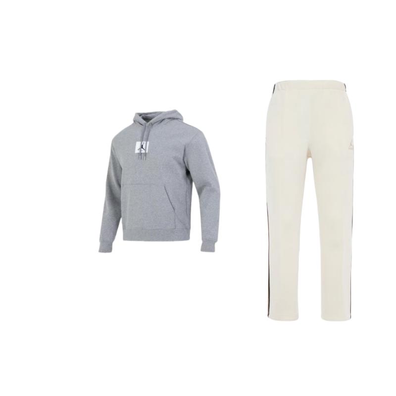 Jordan Printed Pattern Drawstring Hoodie Knit Fleece Long Sleeve Side Stripes Blocks Casual Sports Set Men sets DV7464-113+DQ7339-091 M
Jordan Printed Pattern Drawstring Hoodie Knit Fleece Long Sleeve Side Stripes Blocks Casual Sports Set Men sets DV7464-113+DQ7339-091 M