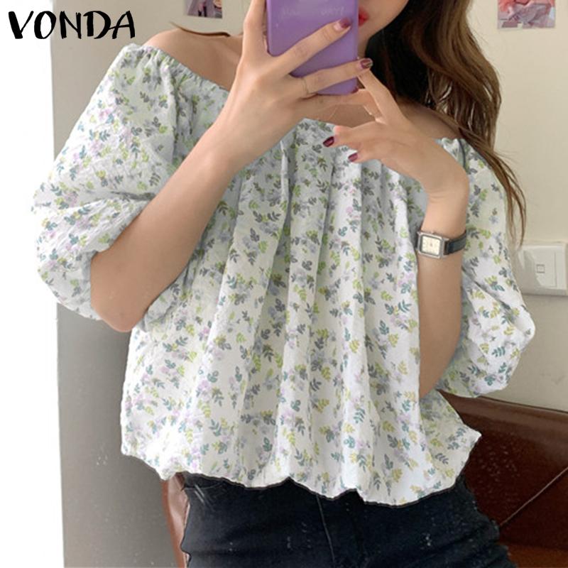 VONDA Женская летняя свободная прямая блузка с круглым вырезом и коротким рукавом с цветочным принтом
VONDA Женская летняя свободная прямая блузка с круглым вырезом и коротким рукавом с цветочным принтом