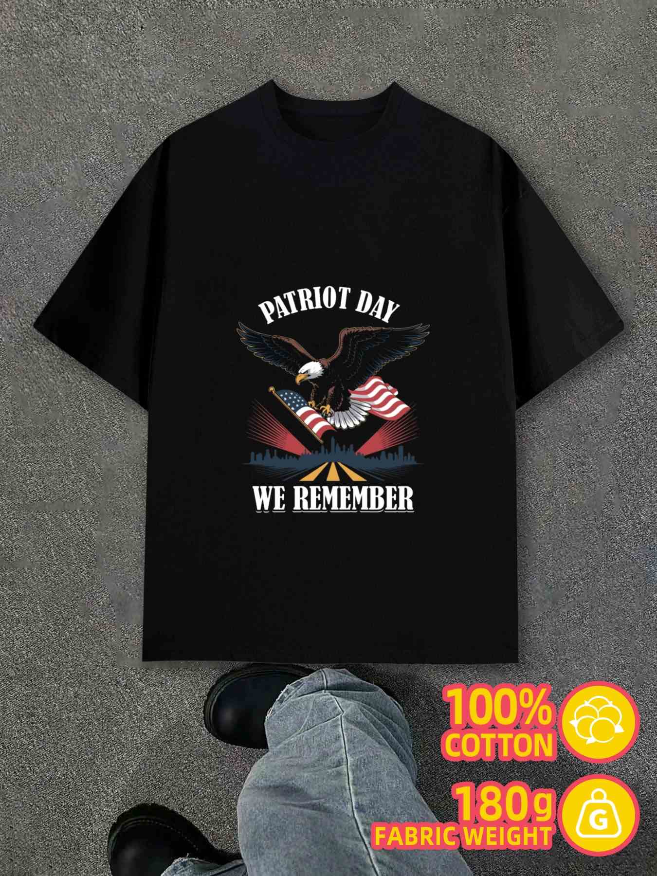 T-Shirt Y2K Patriot Day Remember Black Regular Fit 3XL
T-Shirt Y2K Patriot Day Remember Black Regular Fit 3XL