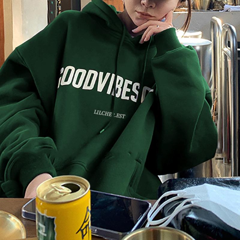 Autumn Fleece Hoodie Solid Color Letter Hooded Korean Fashion Sweatshirts Long Sleeve Top Drawstring Pockets Loose Hoodies 5XL зелений
Autumn Fleece Hoodie Solid Color Letter Hooded Korean Fashion Sweatshirts Long Sleeve Top Drawstring Pockets Loose Hoodies 5XL зелений