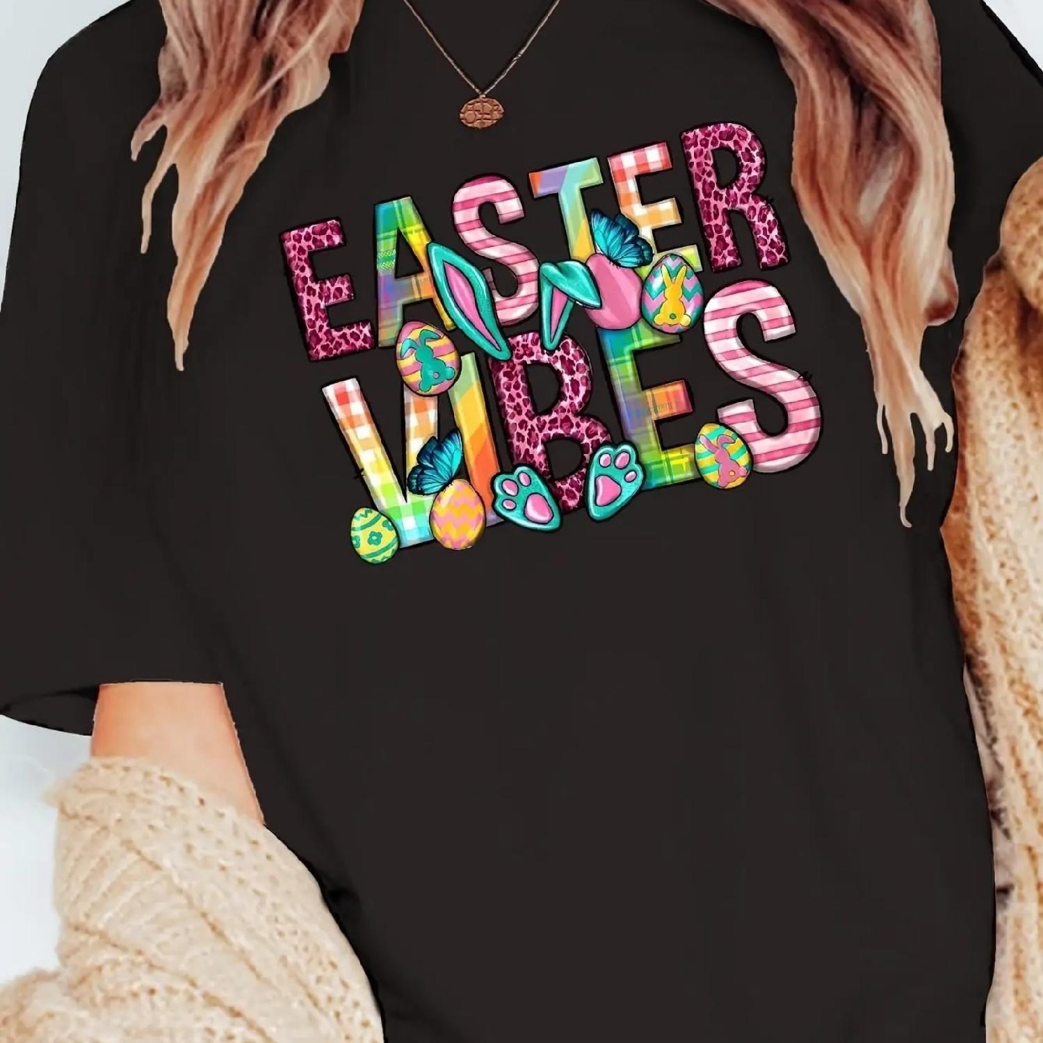 Fashion Short-Sleeve T-Shirt for Women with a Letter Pattern Print of The Easter Bunny, Model 10640 For Adult, Men, Women, Tee XXXXXL різнокольоровий
Fashion Short-Sleeve T-Shirt for Women with a Letter Pattern Print of The Easter Bunny, Model 10640 For Adult, Men, Women, Tee XXXXXL різнокольоровий