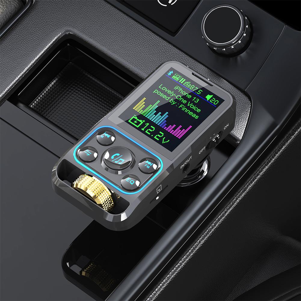FM-передатчик, беспроводная автомобильная громкая связь, Bluetooth-совместимый Mp3-плеер с портом Type-c, зарядка Pd чёрный
FM-передатчик, беспроводная автомобильная громкая связь, Bluetooth-совместимый Mp3-плеер с портом Type-c, зарядка Pd чёрный