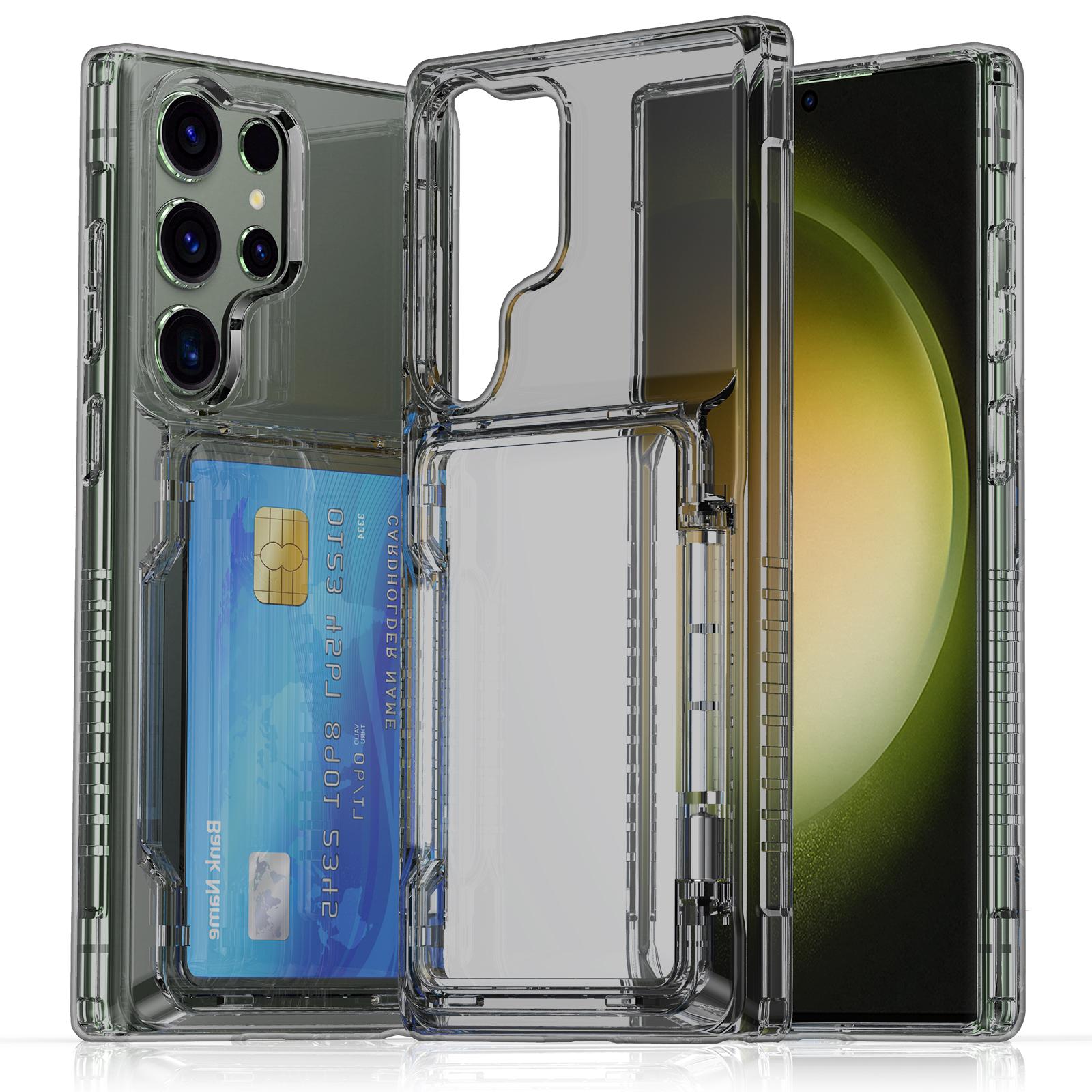 For Samsung Galaxy S24 Ultra Phone Case with Card Holder Kickstand Transparent Black
For Samsung Galaxy S24 Ultra Phone Case with Card Holder Kickstand Transparent Black