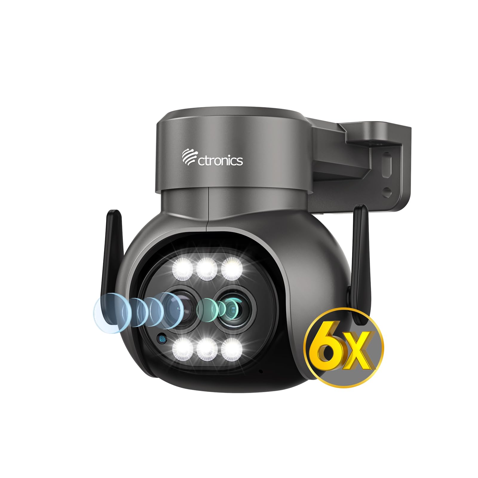 Double Ctronics Security Camera Outdoor Twin Lens 5Ghz Compatible 4MP AI Human Detection Automatic Tracking Sound Light Intimidation Remote Control
Double Ctronics Security Camera Outdoor Twin Lens 5Ghz Compatible 4MP AI Human Detection Automatic Tracking Sound Light Intimidation Remote Control
