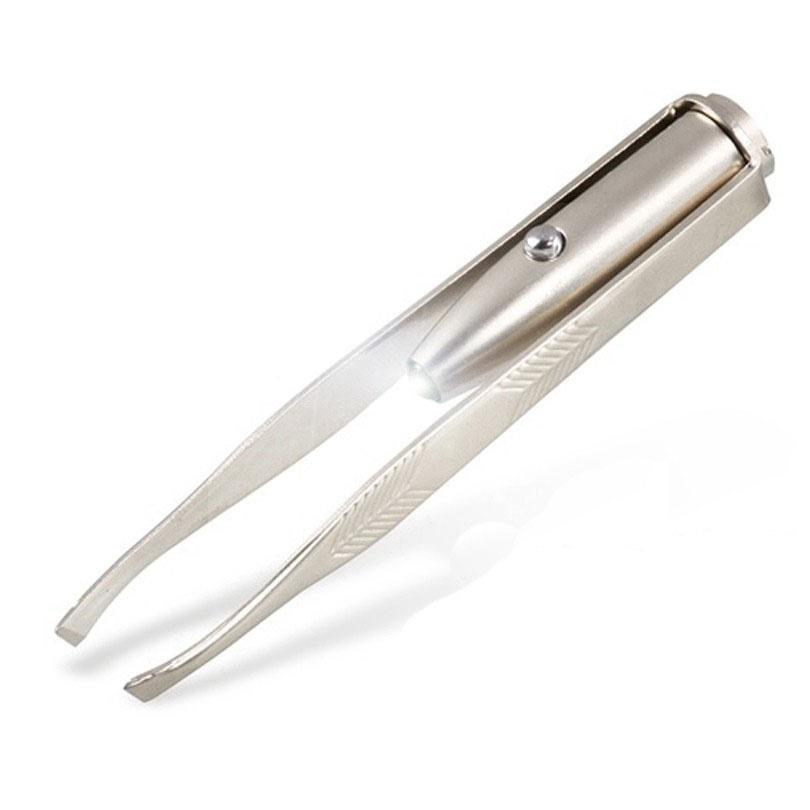 Women Pro Makeup LED Light Eyelash Tweezers Tools
Women Pro Makeup LED Light Eyelash Tweezers Tools