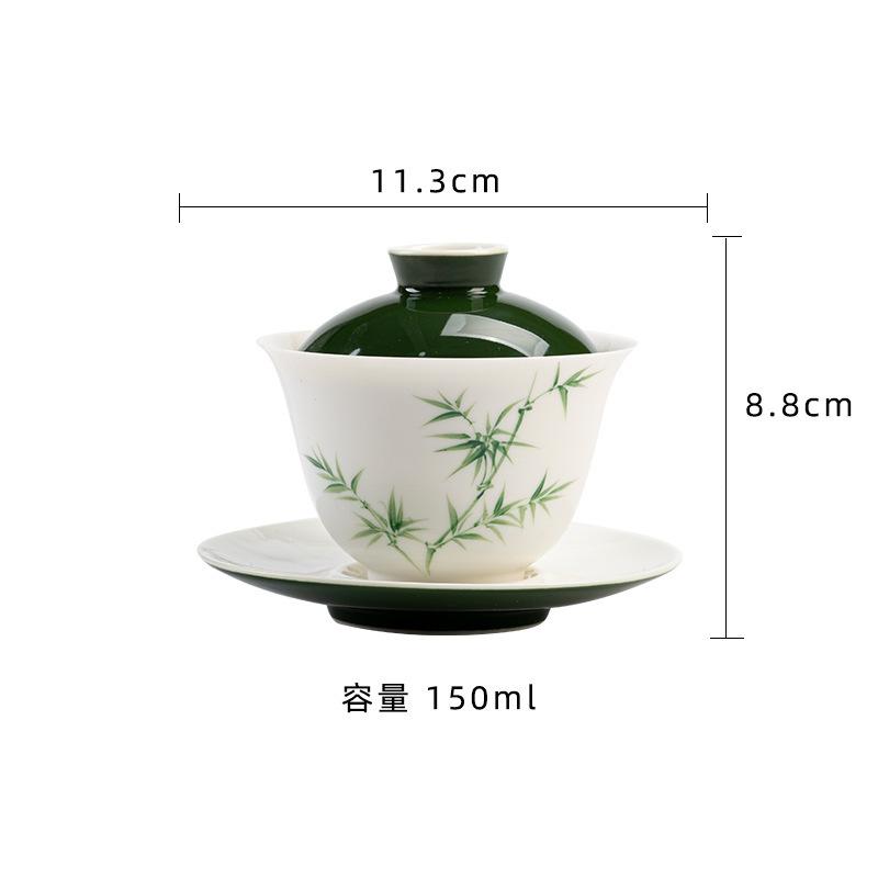 150ml Hand Drawn Bamboo Gaiwan Handmade Tea Tureen Tea Bowl With Lid Kit Tea Maker Cover Bowl Tableware Accessories Collection
150ml Hand Drawn Bamboo Gaiwan Handmade Tea Tureen Tea Bowl With Lid Kit Tea Maker Cover Bowl Tableware Accessories Collection