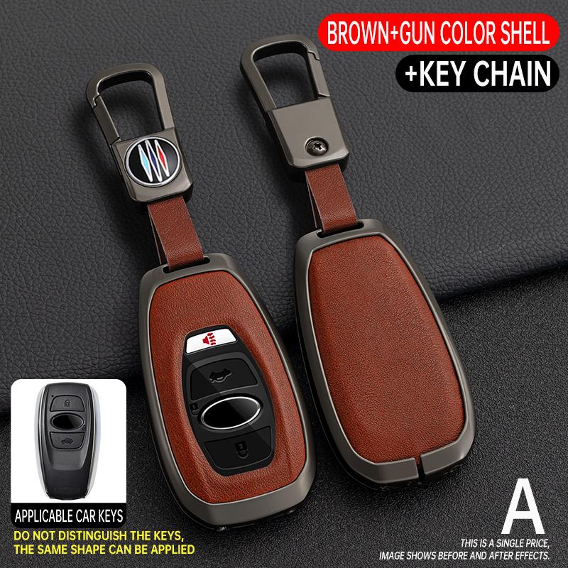 3/4 Buttons Zinc Alloy + Leather Car Key Case Cover Fob for Subaru BRZ Forester Legacy Outback WRX STI Impreza XV Crosstrek
3/4 Buttons Zinc Alloy + Leather Car Key Case Cover Fob for Subaru BRZ Forester Legacy Outback WRX STI Impreza XV Crosstrek