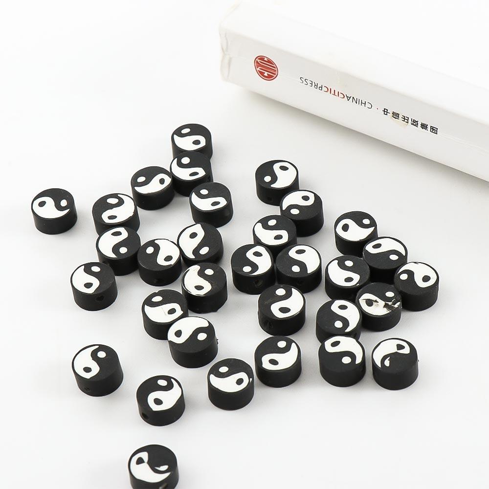 Peace Soft Pottery DIY Jewelry Making Yin Yang Eyes Loose Beads Tai Chi Beads Needlework Beads
Peace Soft Pottery DIY Jewelry Making Yin Yang Eyes Loose Beads Tai Chi Beads Needlework Beads