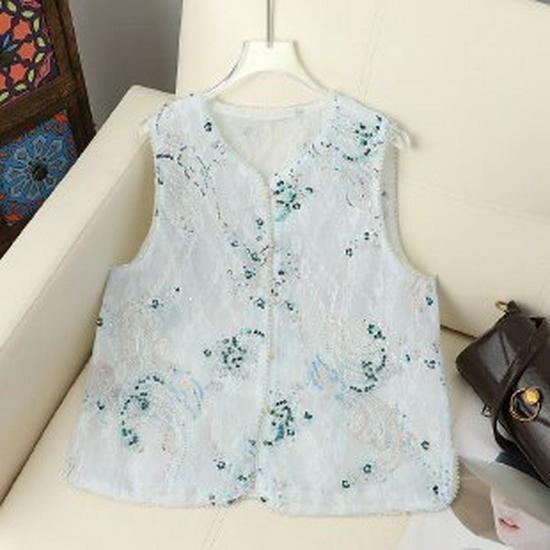 Spring/Summer National Style Jacquard Vest – Elegant Jacket for Middle-aged and Elderly Women XL синий
Spring/Summer National Style Jacquard Vest – Elegant Jacket for Middle-aged and Elderly Women XL синий