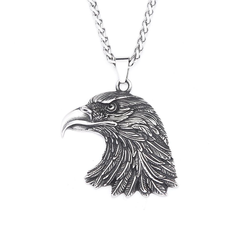 Gothic Vintage Eagle Head Pendant Necklaces For Men Women 316L Stainless Steel Fashion Punk Flag Statue of Liberty Jewelry Gifts
Gothic Vintage Eagle Head Pendant Necklaces For Men Women 316L Stainless Steel Fashion Punk Flag Statue of Liberty Jewelry Gifts